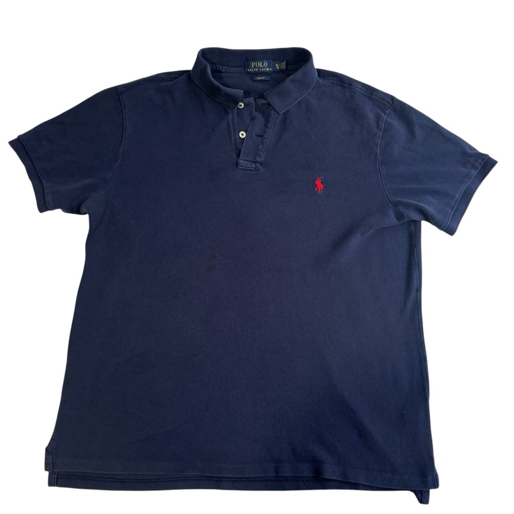 Polo Ralph Lauren Men’s Slim Fit Navy Polo Size XL